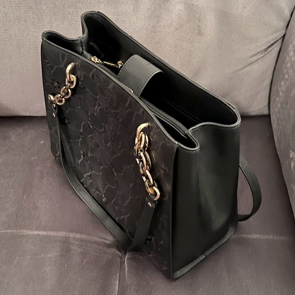 Michael Kors Large Sofia Floral Leather Tote Black - Picture 4 of 9